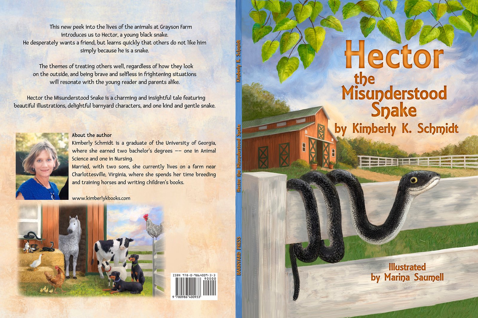 Cover of 'Hector the Misunderstood Snake' by Kimberly K. Schmidt, illustrated by Marina Saumell.