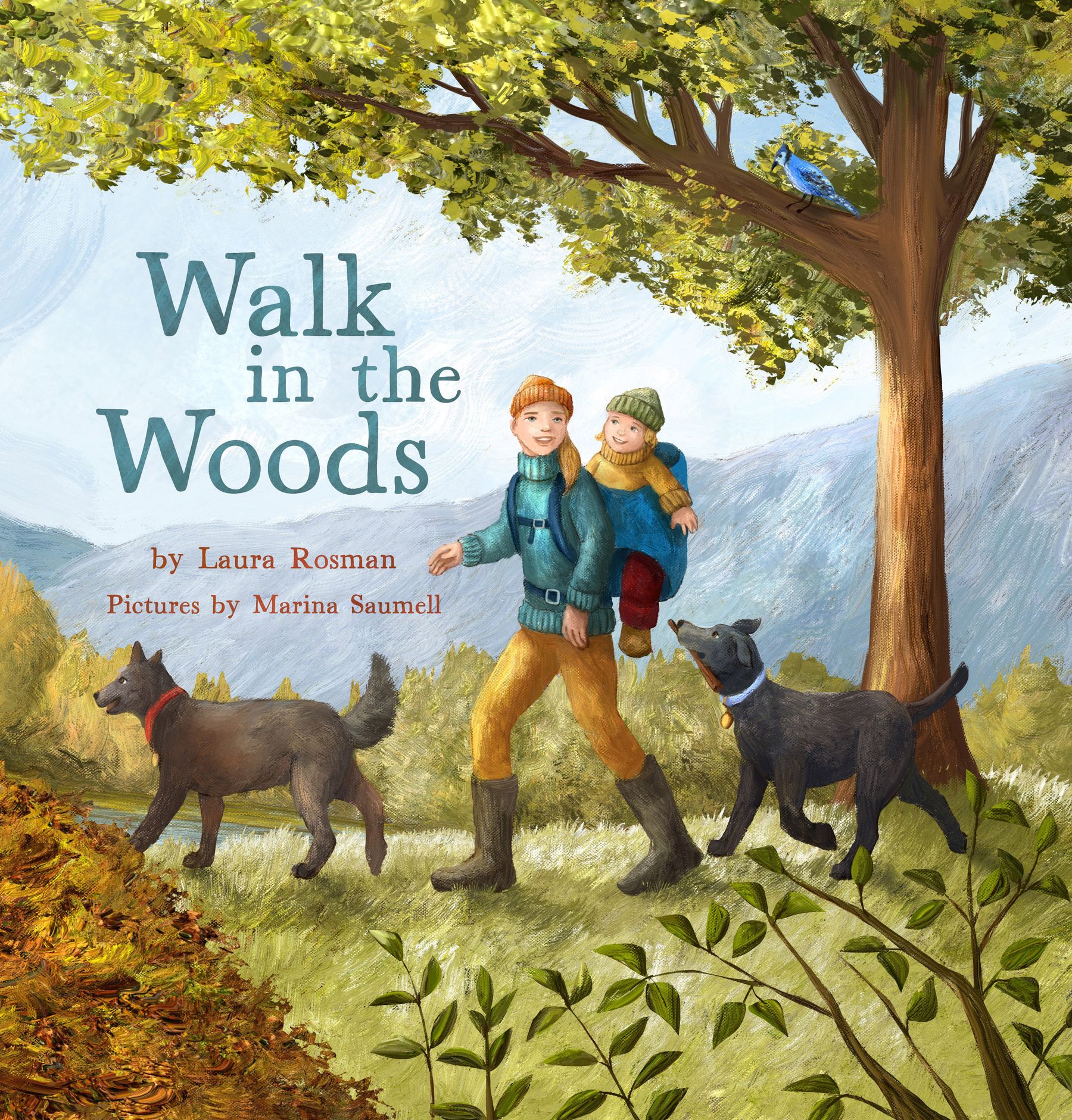 Cover of 'Walk in the Woods' by Laura Rosman, illustrated by Marina Saumell.